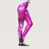 Abstrakte Spritzer in Hot Pink Magenta Marbella Pa Leggings (Rechts)