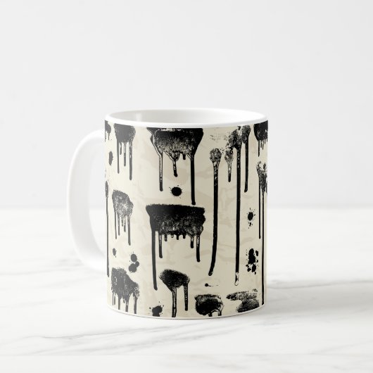 Abstrakte Spritzer Kaffeetasse (Vorderseite Links)