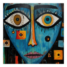 Abstrakte Spritzkunst Poster