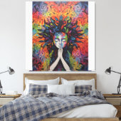 Abstrakte Spritzlackierung Leinwanddruck (Insitu (Schlafzimmer))