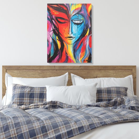 Abstrakte Spritzlackierung Leinwanddruck (Insitu (Schlafzimmer))