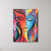 Abstrakte Spritzlackierung Leinwanddruck (Vorderseite)