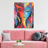 Abstrakte Spritzlackierung Leinwanddruck (Insitu (Wohnzimmer))