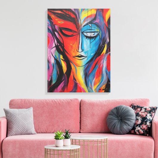 Abstrakte Spritzlackierung Leinwanddruck (Insitu (Wohnzimmer))