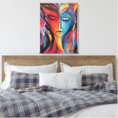 Abstrakte Spritzlackierung Leinwanddruck (Insitu (Schlafzimmer))