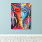 Abstrakte Spritzlackierung Leinwanddruck (Insitu (Holzboden))