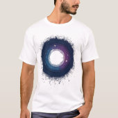 Abstrakte Sprudelkunst - Moderne Digitaltechnik T-Shirt (Vorderseite)