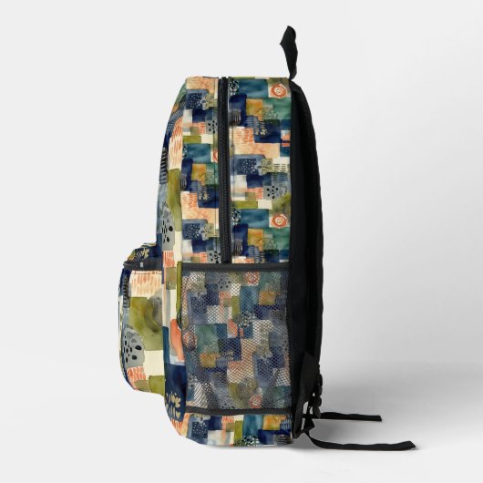 Abstrakte SQL-Muster Bedruckter Rucksack (Rechts)