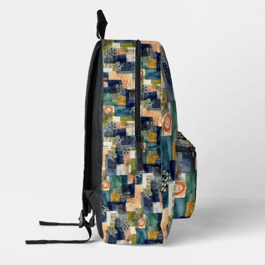 Abstrakte SQL-Muster Bedruckter Rucksack (Links)