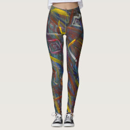 Abstrakte "Squares"-Leggings Leggings