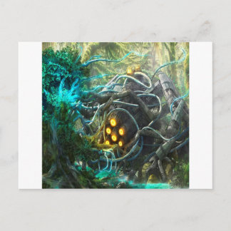 Abstrakte Stadt biochemisch Postkarte