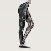 Abstrakte Stadt nachts Leggings (Rechts)
