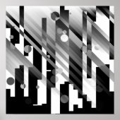 Abstrakte Stadt Poster (Vorne)