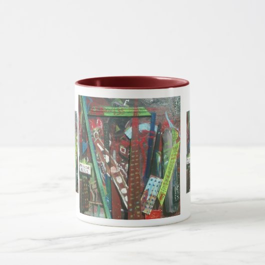 Abstrakte Stadt Tasse (Zentrum)