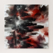 Abstrakte Stadtlandschaft Puzzle (Horizontal)