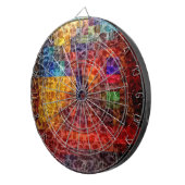 Abstrakte Stadtleuchten Dartscheibe (Vorderseite rechts)