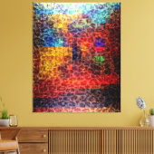 Abstrakte Stadtleuchten Leinwanddruck (Insitu (Wohnzimmer))