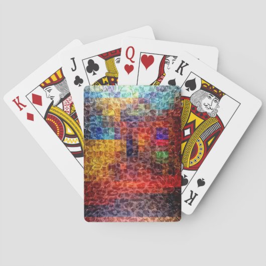 Abstrakte Stadtleuchten Spielkarten (Rückseite)