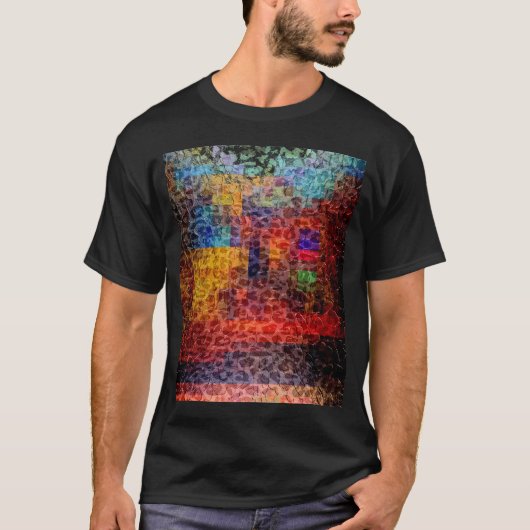 Abstrakte Stadtleuchten T-Shirt (Vorderseite)