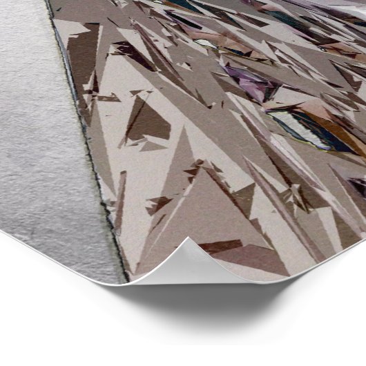 Abstrakte Stadtstruktur Poster (Ecke)