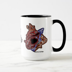 Abstrakte Stammes- Führer-Evolution der Kunst Tasse