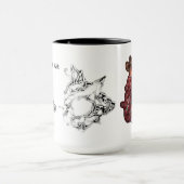 Abstrakte Stammes- Führer-Evolution der Kunst Tasse (Zentrum)