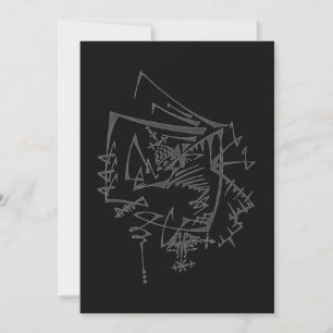 Abstrakte Stammes-Tätowierkunst verdrehen Dankeskarte