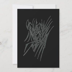 Abstrakte Stammes-Tattoo-Kunst einfangen Dankeskarte
