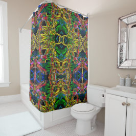 Abstrakte Stammesdesigns, geschnitzt Duschvorhang