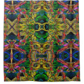 Abstrakte Stammesdesigns, geschnitzt Duschvorhang (Vorderseite)