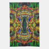 Abstrakte Stammesdesigns, geschnitzt Geschirrtuch (Vertikal)