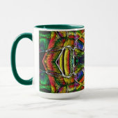 Abstrakte Stammesdesigns, geschnitzt Tasse (Links)