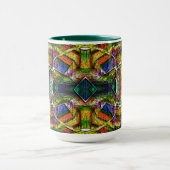 Abstrakte Stammesdesigns, geschnitzt Tasse (Zentrum)