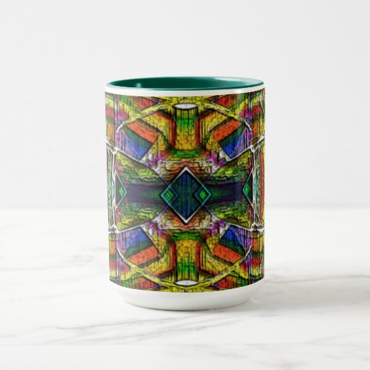 Abstrakte Stammesdesigns, geschnitzt Tasse (Zentrum)