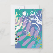 ABSTRAKTE STAR-Empfang-Party Einladung (Rückseite)