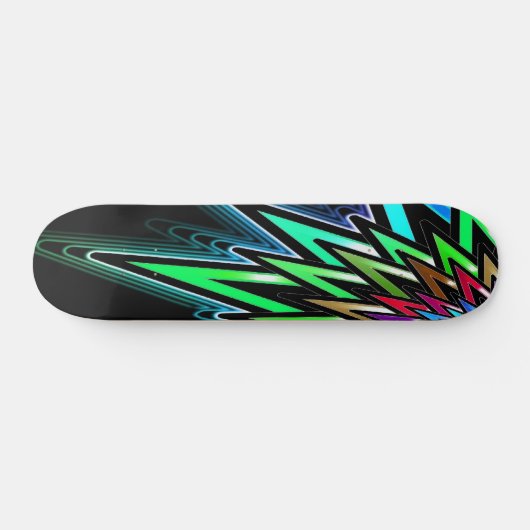 Abstrakte Star-Skateboard Skateboard (Horizontal)