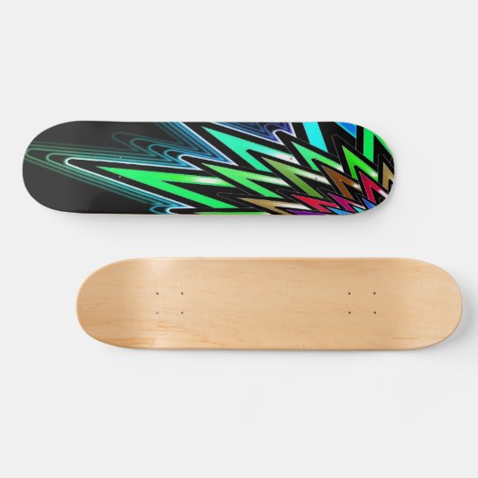 Abstrakte Star-Skateboard Skateboard (Horizontal)