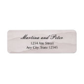 Abstrakte staubige Rose Hochzeit Rücksendeadressen (Vorne)