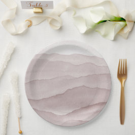 Abstrakte staubige Rose Pappteller
