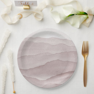 Abstrakte staubige Rose Pappteller