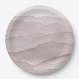 Abstrakte staubige Rose Pappteller