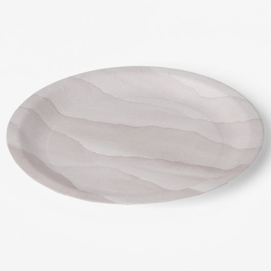 Abstrakte staubige Rose Pappteller (Schrägansicht)