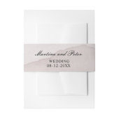 Abstrakte staubige Rose personalisierte Hochzeit Einladungsbanderole (Vorderseite Beispiel)