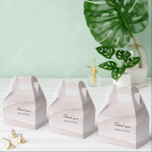 Abstrakte staubige Rose personalisierte Hochzeit Geschenkschachtel