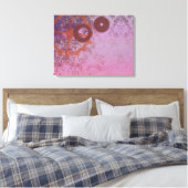 Abstrakte Steampunk-Wrapped Canvas Print Leinwanddruck (Insitu (Schlafzimmer))