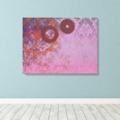 Abstrakte Steampunk-Wrapped Canvas Print Leinwanddruck (Insitu (Holzboden))