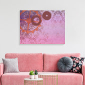 Abstrakte Steampunk-Wrapped Canvas Print Leinwanddruck (Insitu (Wohnzimmer))