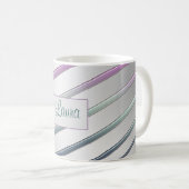 Abstrakte Steigungs-Linien Kaffeetasse (VorderseiteRechts)