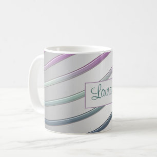 Abstrakte Steigungs-Linien Kaffeetasse