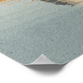 Abstrakte Stein-Reflexions-Wandkunst für das Wohnz Poster (Ecke)